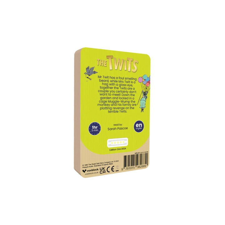 Voxblock Audiobooks - The Twits-Audio Player Cards + Characters-The Twits- | Natural Baby Shower