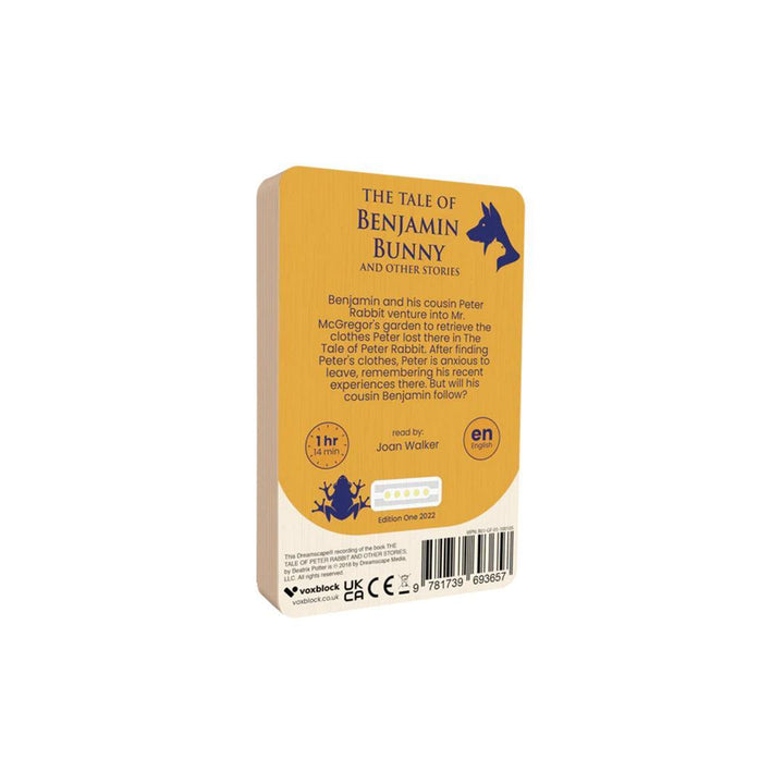 Voxblock Audiobooks - The Tale Of Benjamin Bunny And Other Stories-Audio Player Cards + Characters-The Tale Of Benjamin Bunny And Other Stories- | Natural Baby Shower