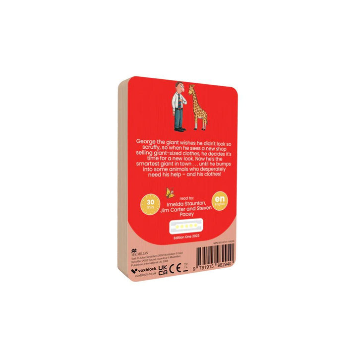 Voxblock Audiobooks - The Smartest Giant In Town-Audio Player Cards + Characters-The Smartest Giant In Town- | Natural Baby Shower