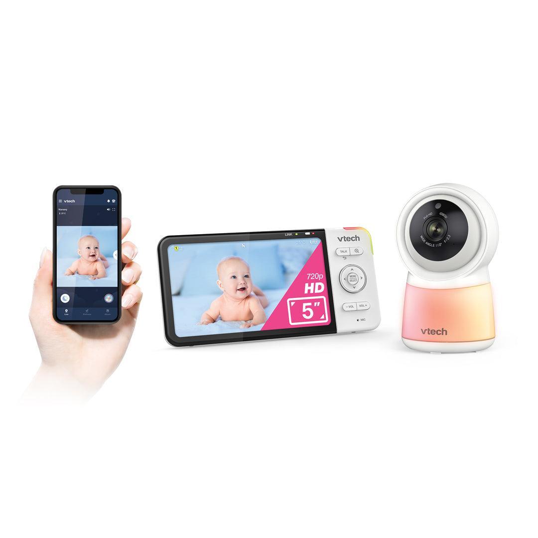 VTech VHRM5755HD 5" Pan & Tilt Video Monitor with Night Light-Baby Monitors- | Natural Baby Shower