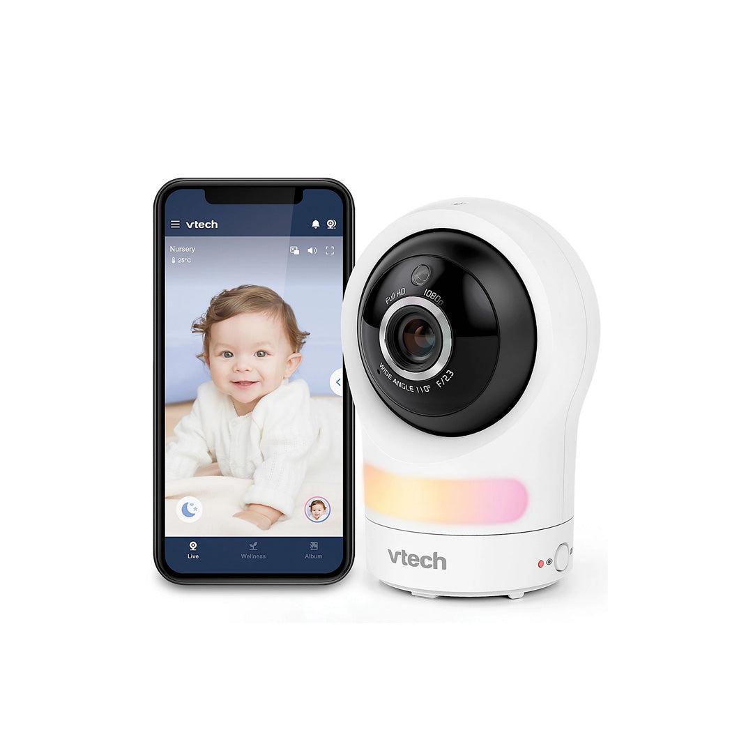VTech RM9761 Wi-Fi 1080p Smart Baby Cam - White-Baby Monitors-White-One Size | Natural Baby Shower
