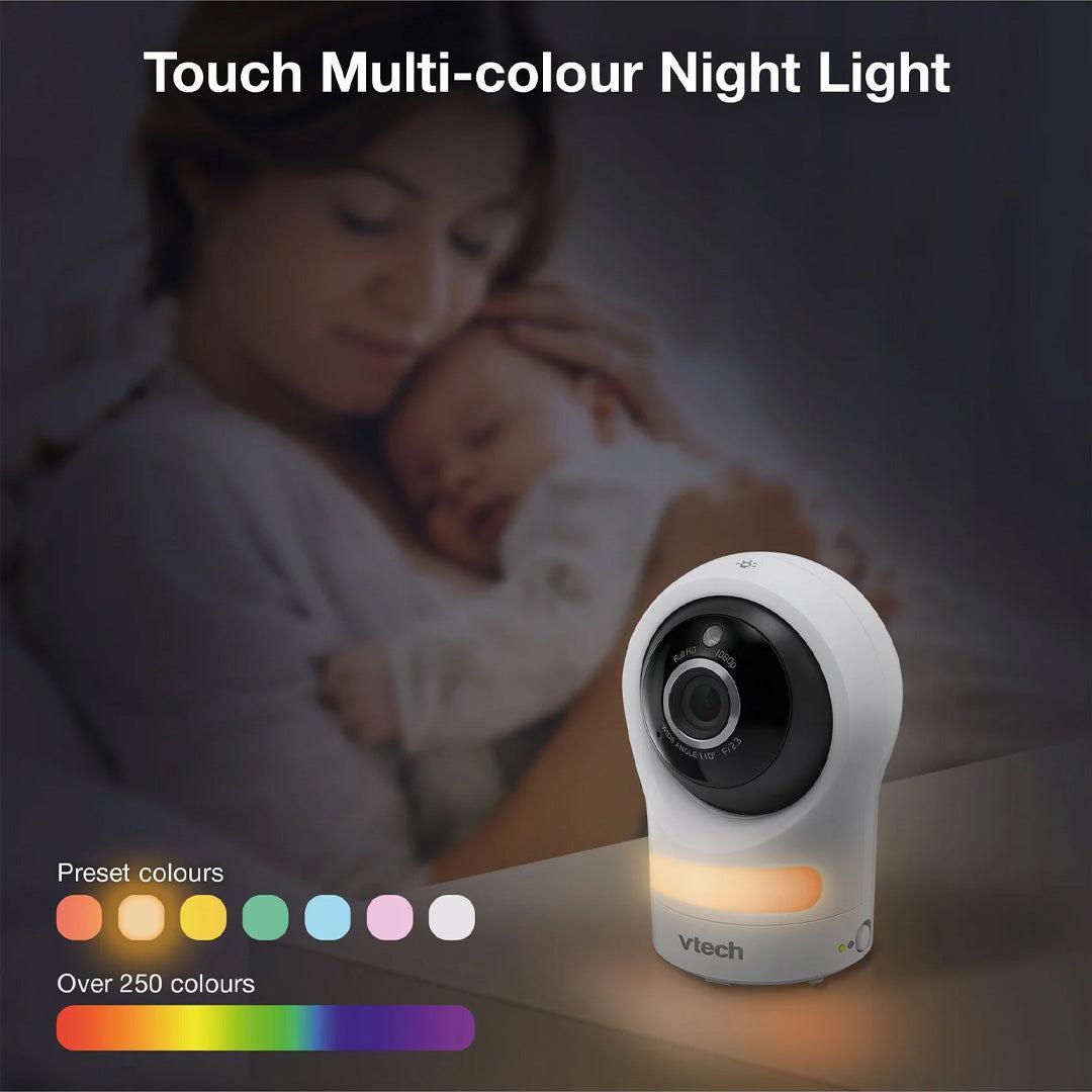 VTech RM9761 Wi-Fi 1080p Smart Baby Cam - White-Baby Monitors-White-One Size | Natural Baby Shower