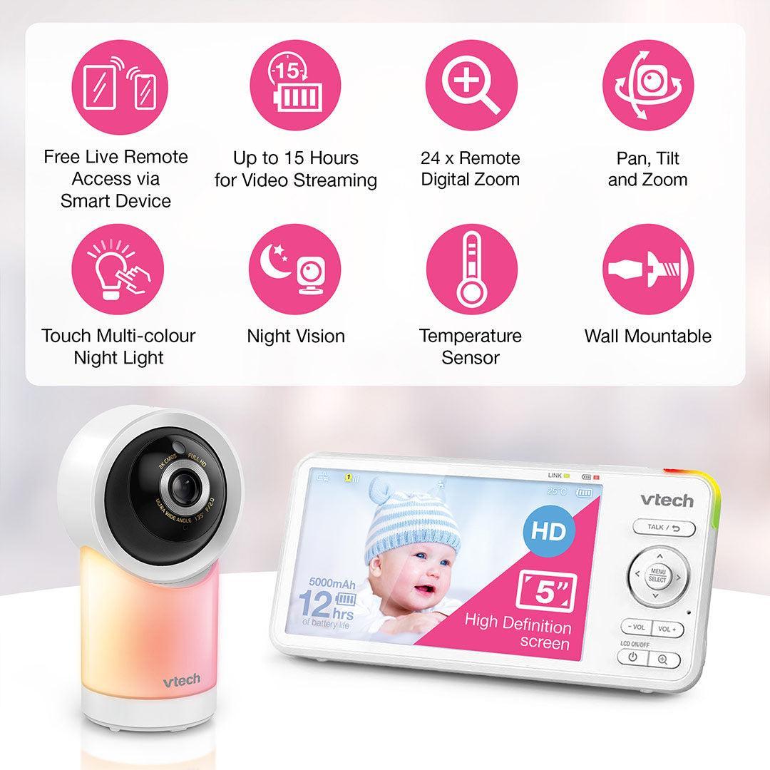Vtech RM5766 HD 5in Wifi Monitor-Baby Monitors- | Natural Baby Shower