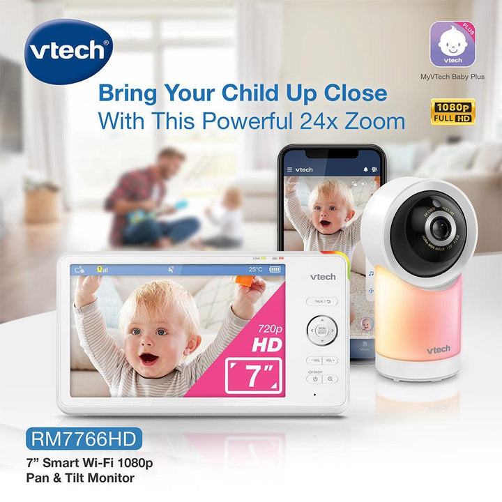 Vtech RM7766 HD 7in Wifi Monitor-Baby Monitors- | Natural Baby Shower