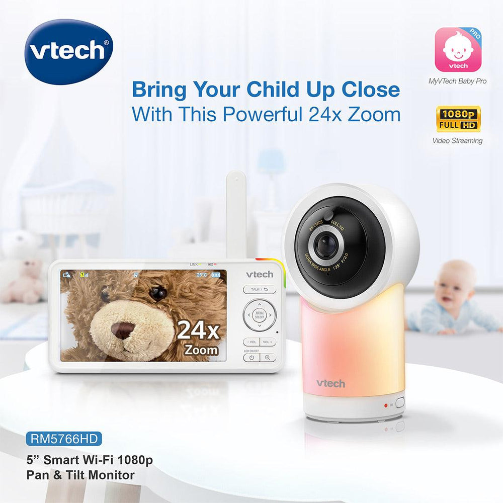 Vtech RM5766 HD 5in Wifi Monitor-Baby Monitors- | Natural Baby Shower