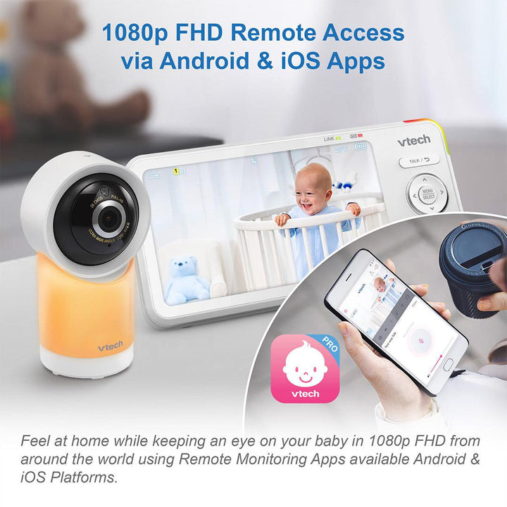 Vtech RM5766 HD 5in Wifi Monitor-Baby Monitors- | Natural Baby Shower