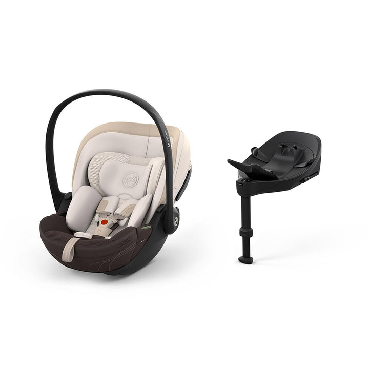 CYBEX Cloud S Style Car Seat - Amber Brown-Car Seats-With Base- | Natural Baby Shower