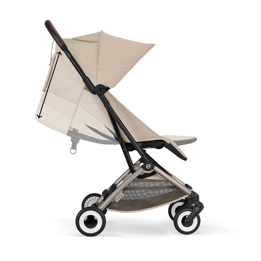 CYBEX Orfeo Compact Stroller - Almond Beige-Strollers-Almond Beige- | Natural Baby Shower