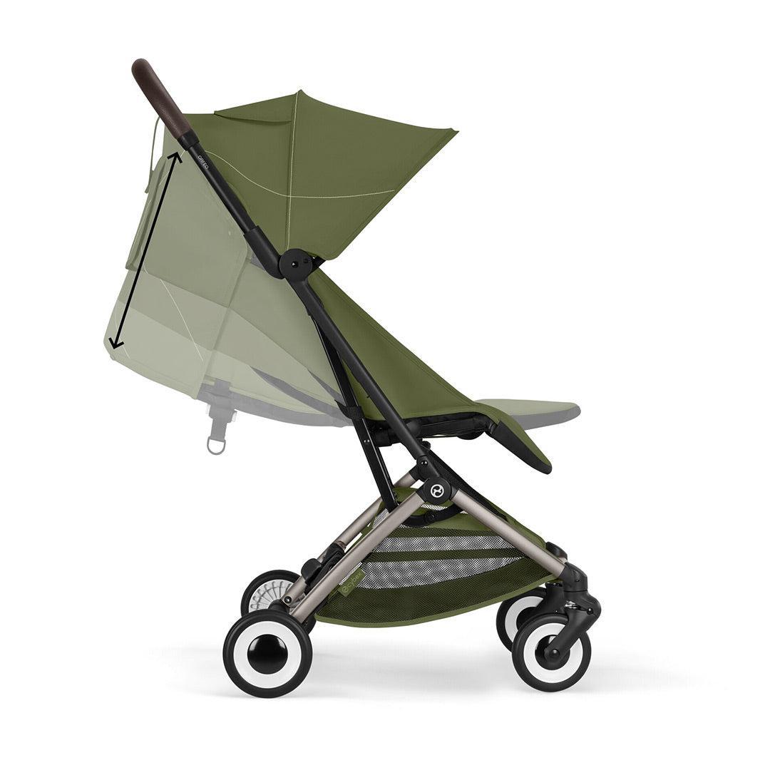 CYBEX Orfeo Compact Stroller - Moss Green-Strollers-Moss Green- | Natural Baby Shower