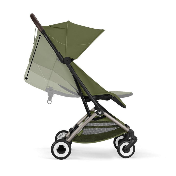 CYBEX Orfeo Compact Stroller - Moss Green-Strollers-Moss Green- | Natural Baby Shower