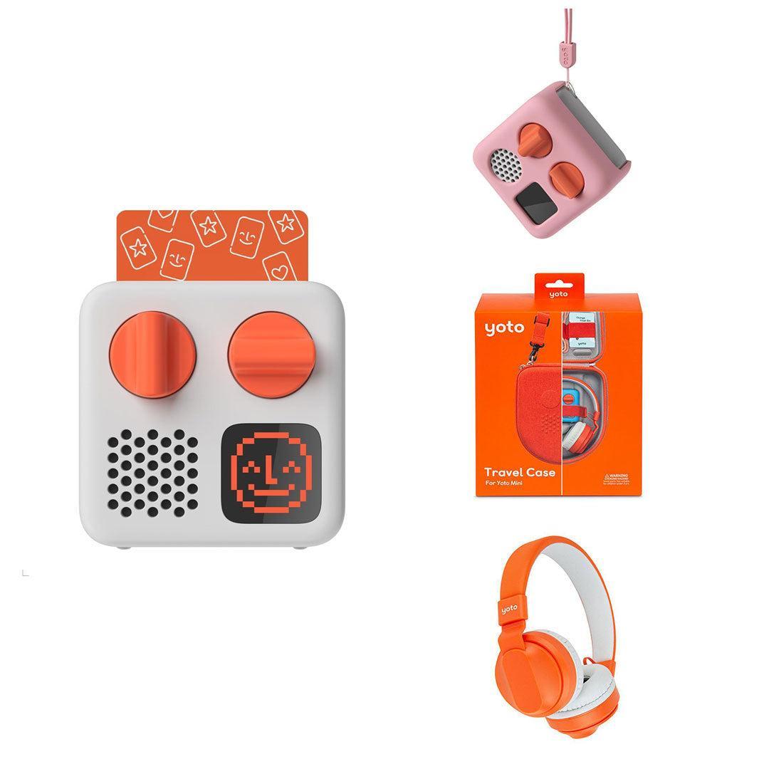 Yoto Mini Player Travel Bundle-Audio Players-Think Pink-No Headphones | Natural Baby Shower