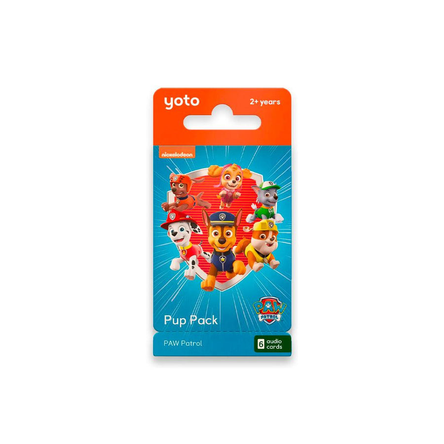 Yoto Card Multipack - PAW Patrol Pup Pack-Audio Player Cards + Characters- | Natural Baby Shower