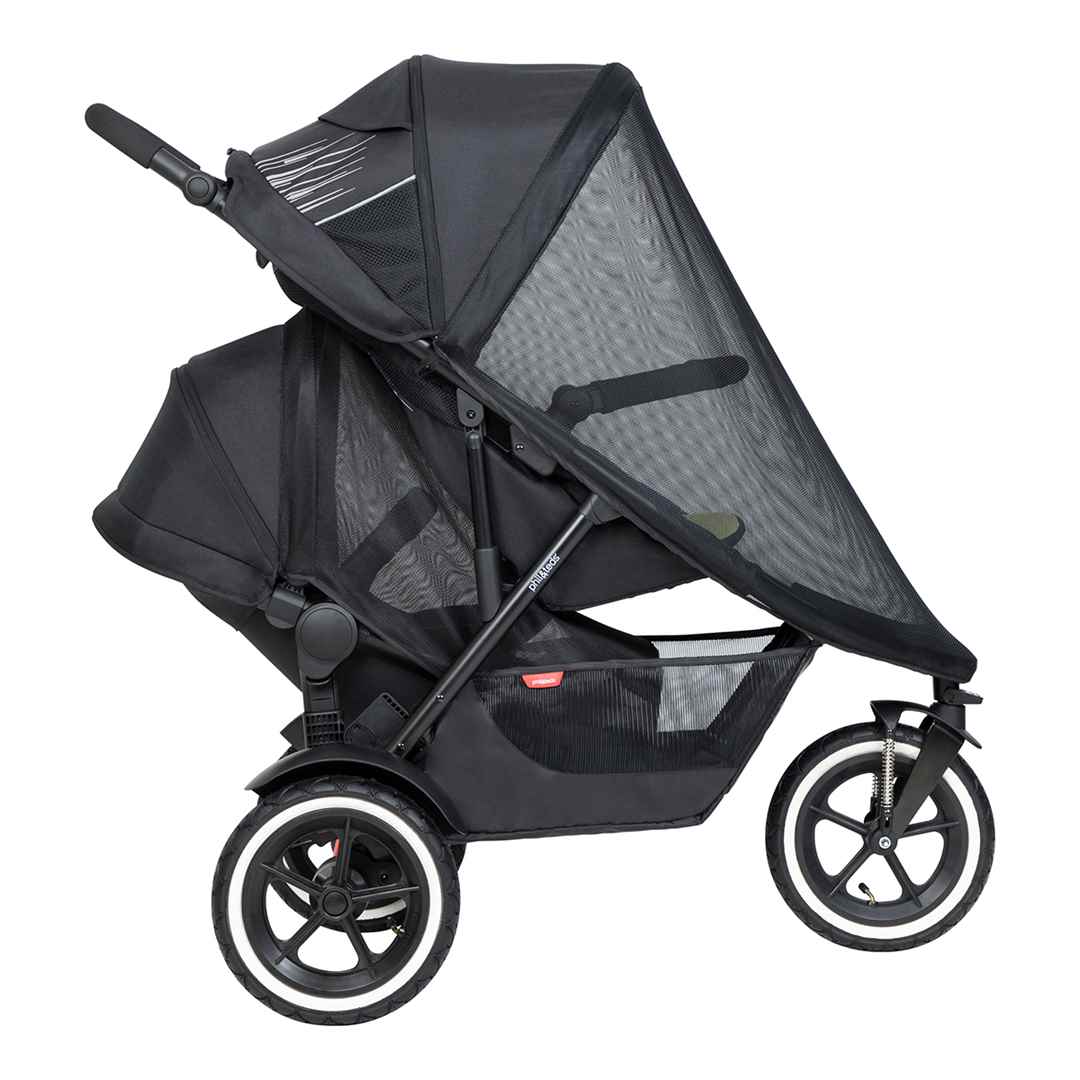Phil and teds side by side double store pram