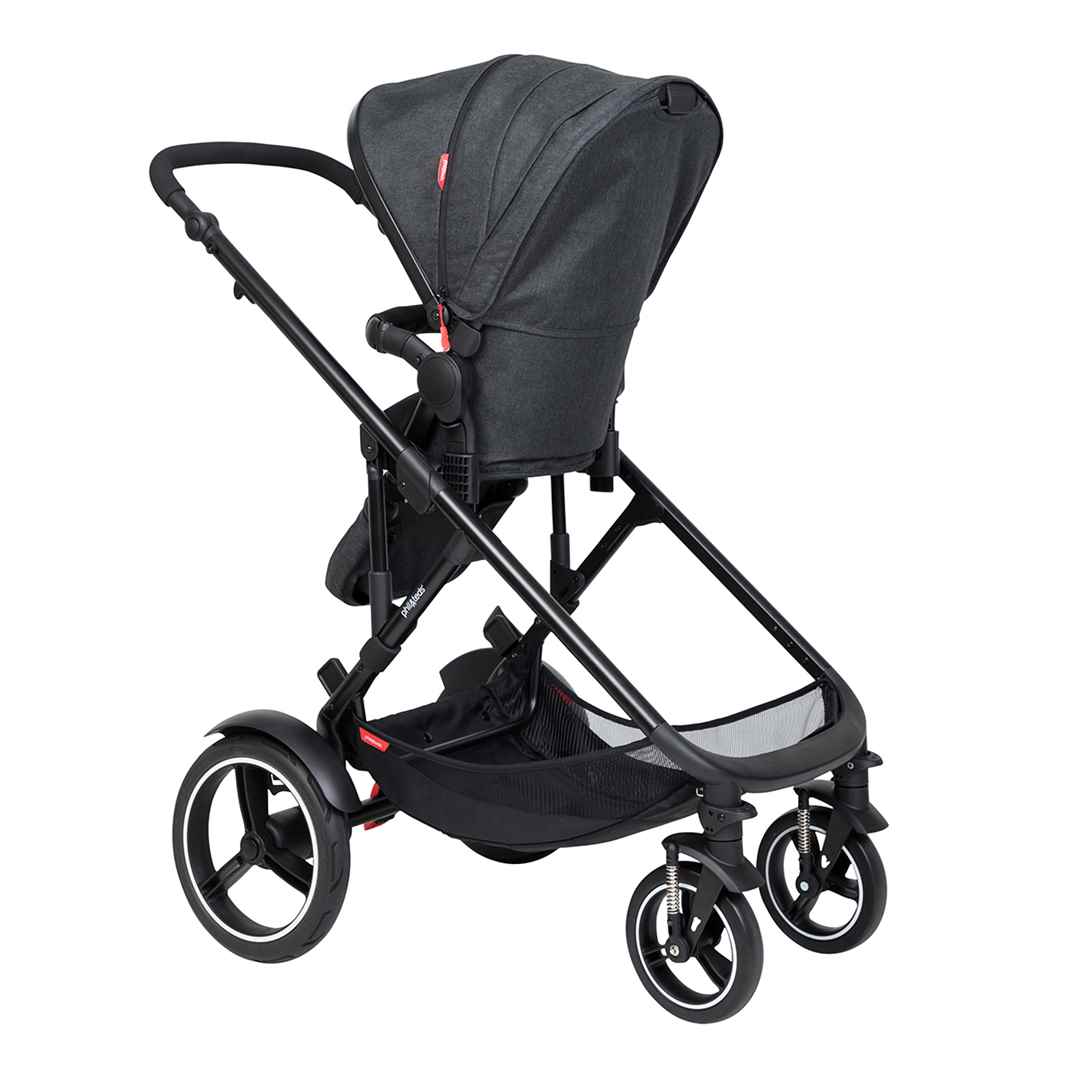 Outlet - Phil & Teds Voyager Pushchair - Black-Strollers- | Natural Baby Shower