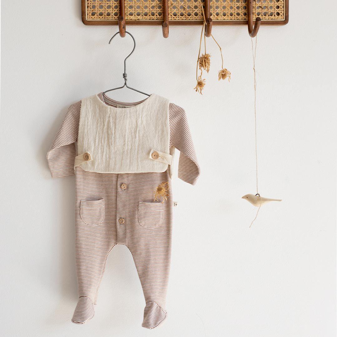 1+ in the family Florian Jersey Sleepsuit - Blush-Sleepsuits-Blush-1m | Natural Baby Shower