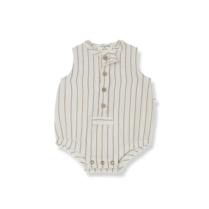 1+ in the family Igor Seersucker Romper - Biscotto-Rompers-Biscotto-12m | Natural Baby Shower