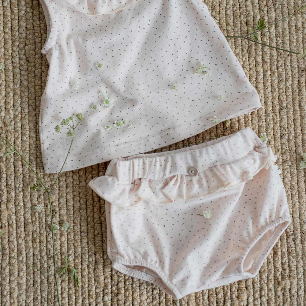 1+ in the family Sio Printed Bloomers - Ecru-Shorts-Ecru-1m | Natural Baby Shower