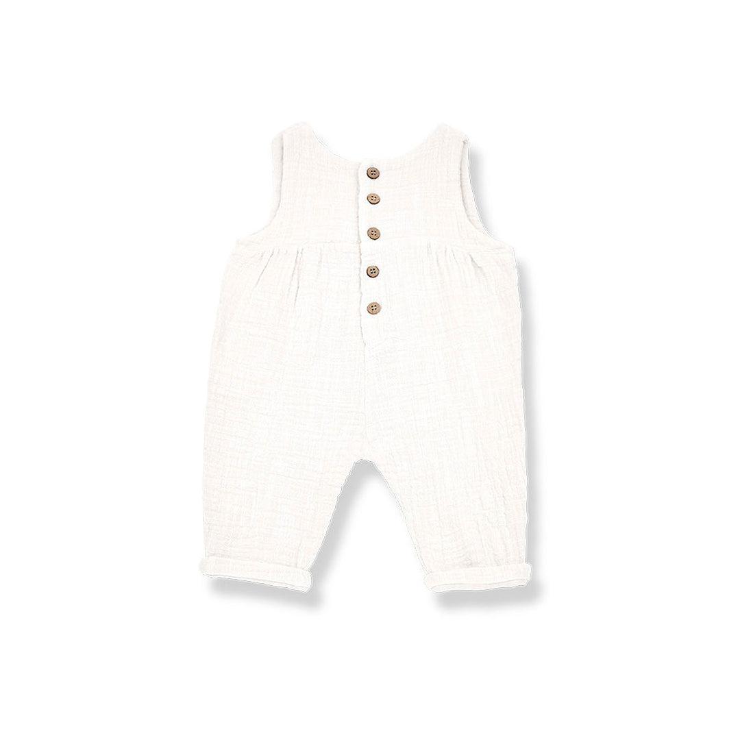 1+ in the family Milena Jumpsuit - Off-White-Rompers-Off-White-12m | Natural Baby Shower
