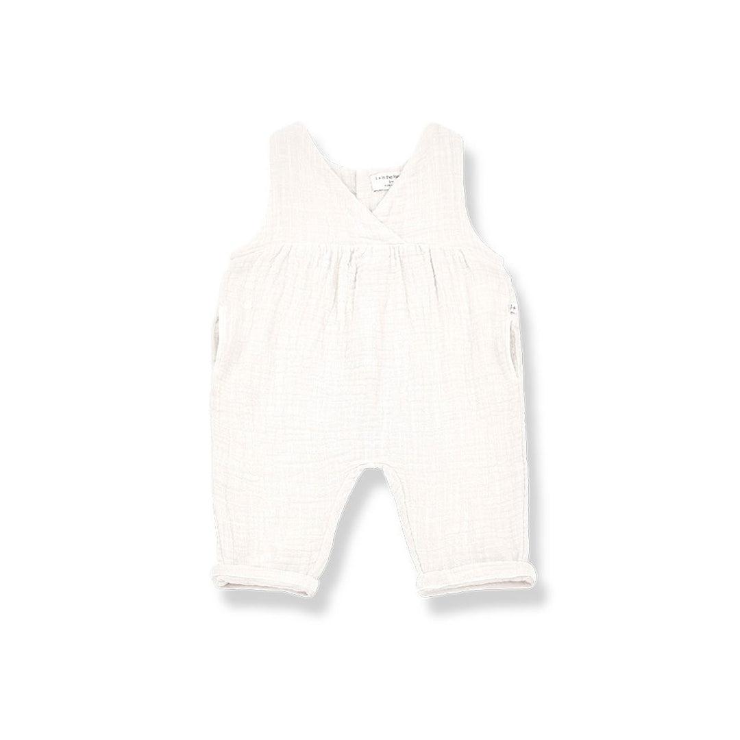 1+ in the family Milena Jumpsuit - Off-White-Rompers-Off-White-12m | Natural Baby Shower