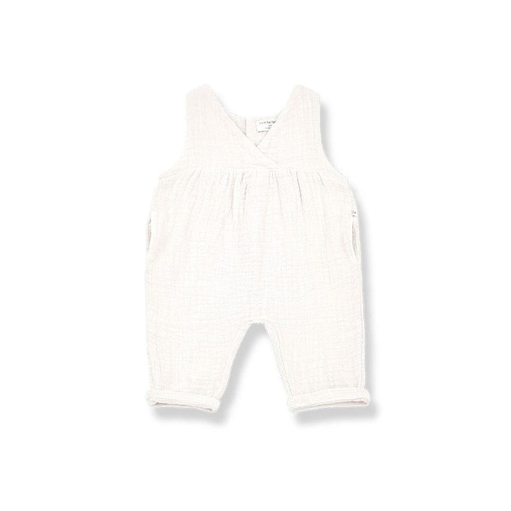 1+ in the family Milena Jumpsuit - Off-White-Rompers-Off-White-12m | Natural Baby Shower