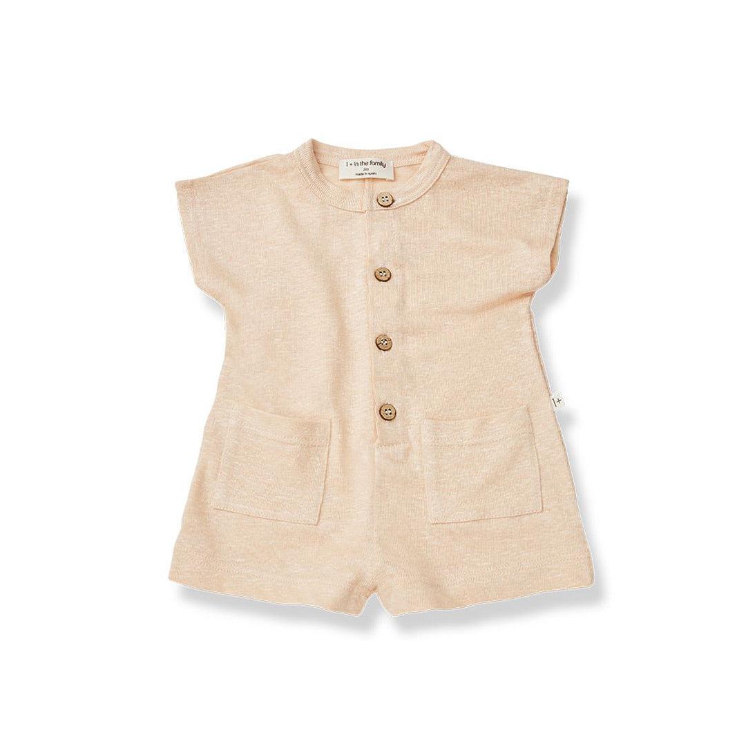 1+ in the family Nausica Jumpsuit - Rose-Rompers-Rose-6m | Natural Baby Shower