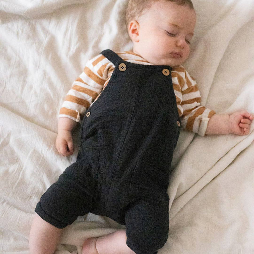 1+ in the family Tomeu Overalls - Graphite-Dungarees-Graphite-6m | Natural Baby Shower