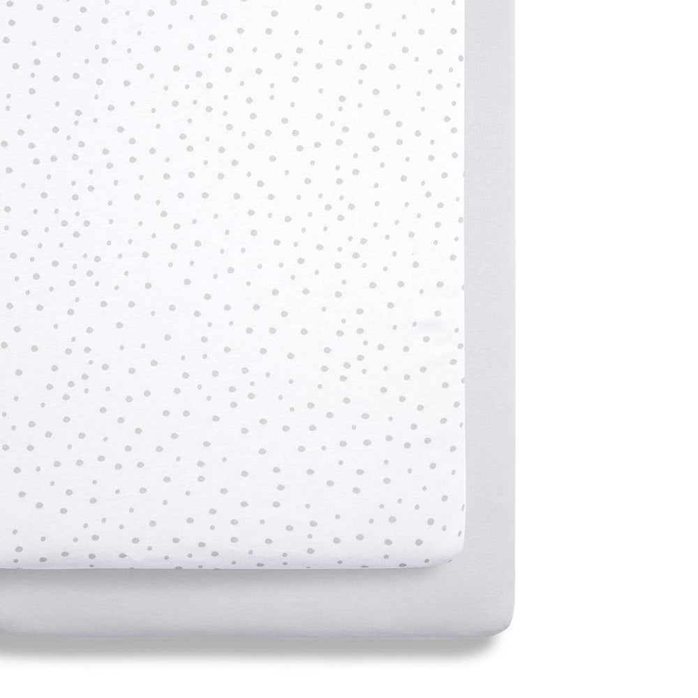 Snuz Crib Fitted Sheets - Grey Spots - 2 Pack-Sheets- | Natural Baby Shower