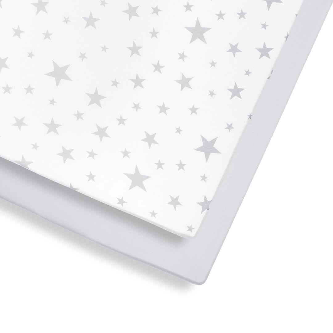 Snuz Cot & Cot Bed Fitted Sheets - Stars - 2 Pack-Sheets- | Natural Baby Shower