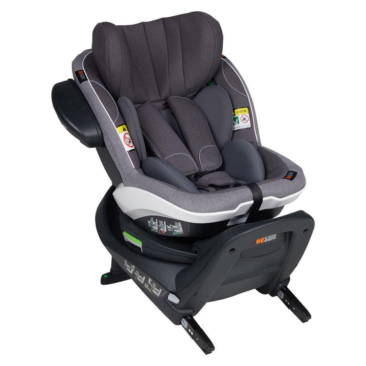 BeSafe iZi Turn i-Size Car Seat - Metallic Melange-Car Seats- | Natural Baby Shower