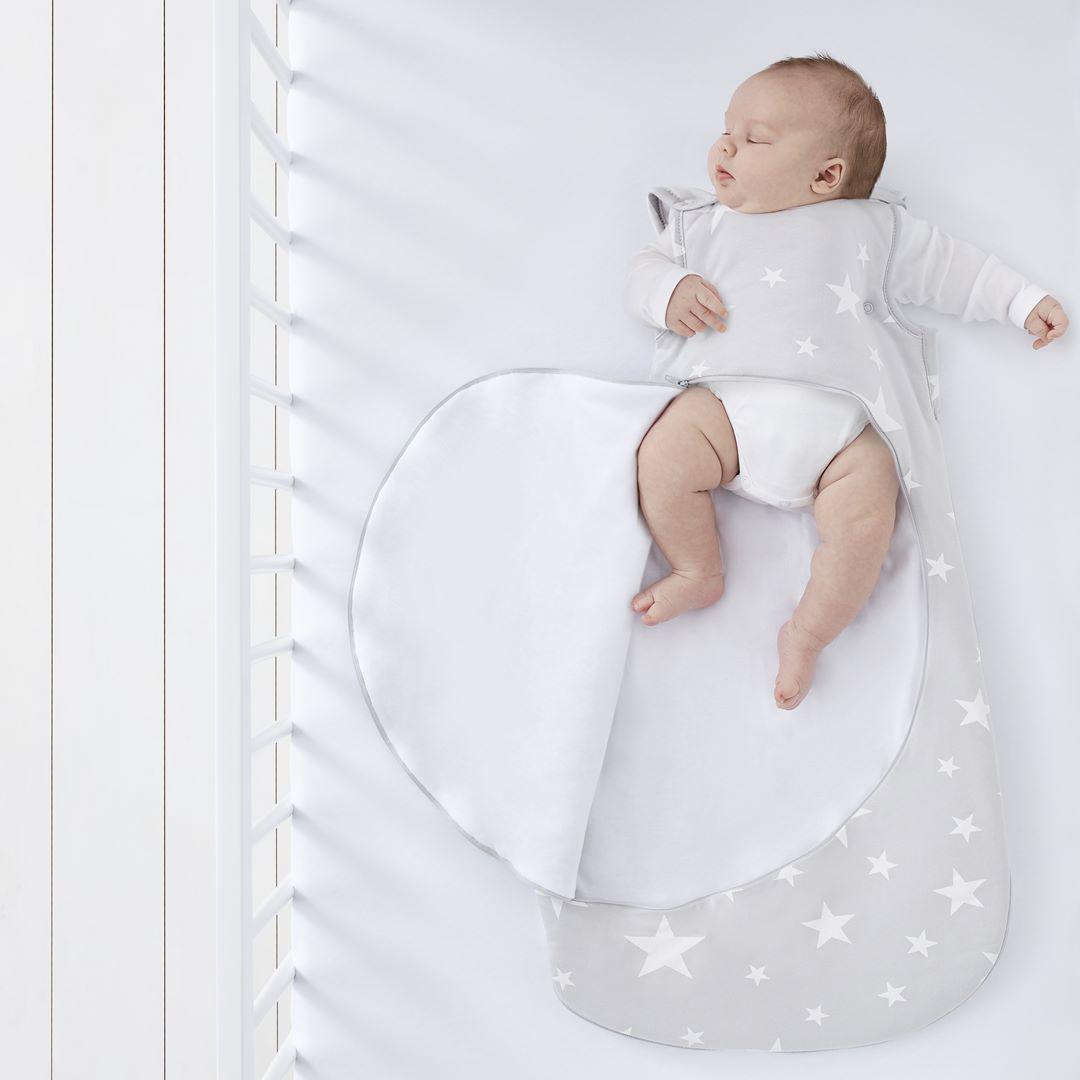 SnuzPouch Sleeping Bag - White Stars - TOG 1.0-Sleeping Bags-0-6m-White Stars | Natural Baby Shower