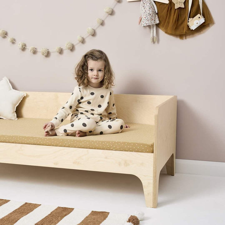 The Little Green Sheep Organic Cot & Cot Bed Fitted Sheet - Honey Rice-Sheets- | Natural Baby Shower