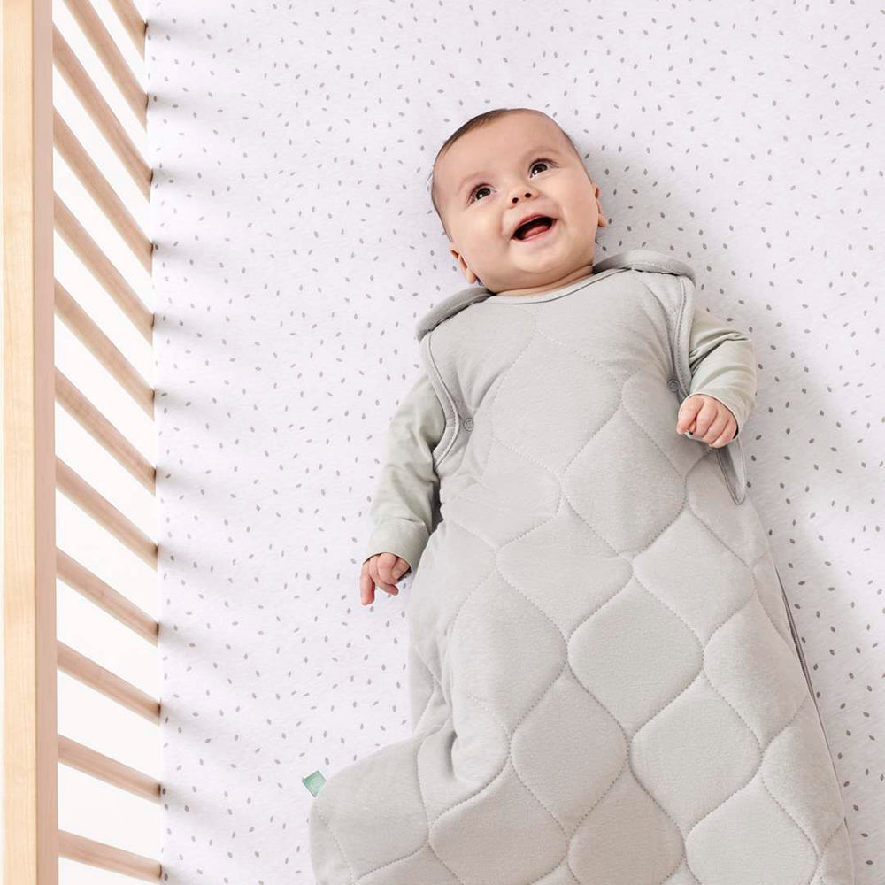 The Little Green Sheep Sleeping Bag - Dove - TOG 2.5-Sleeping Bags-0-6m-Dove | Natural Baby Shower