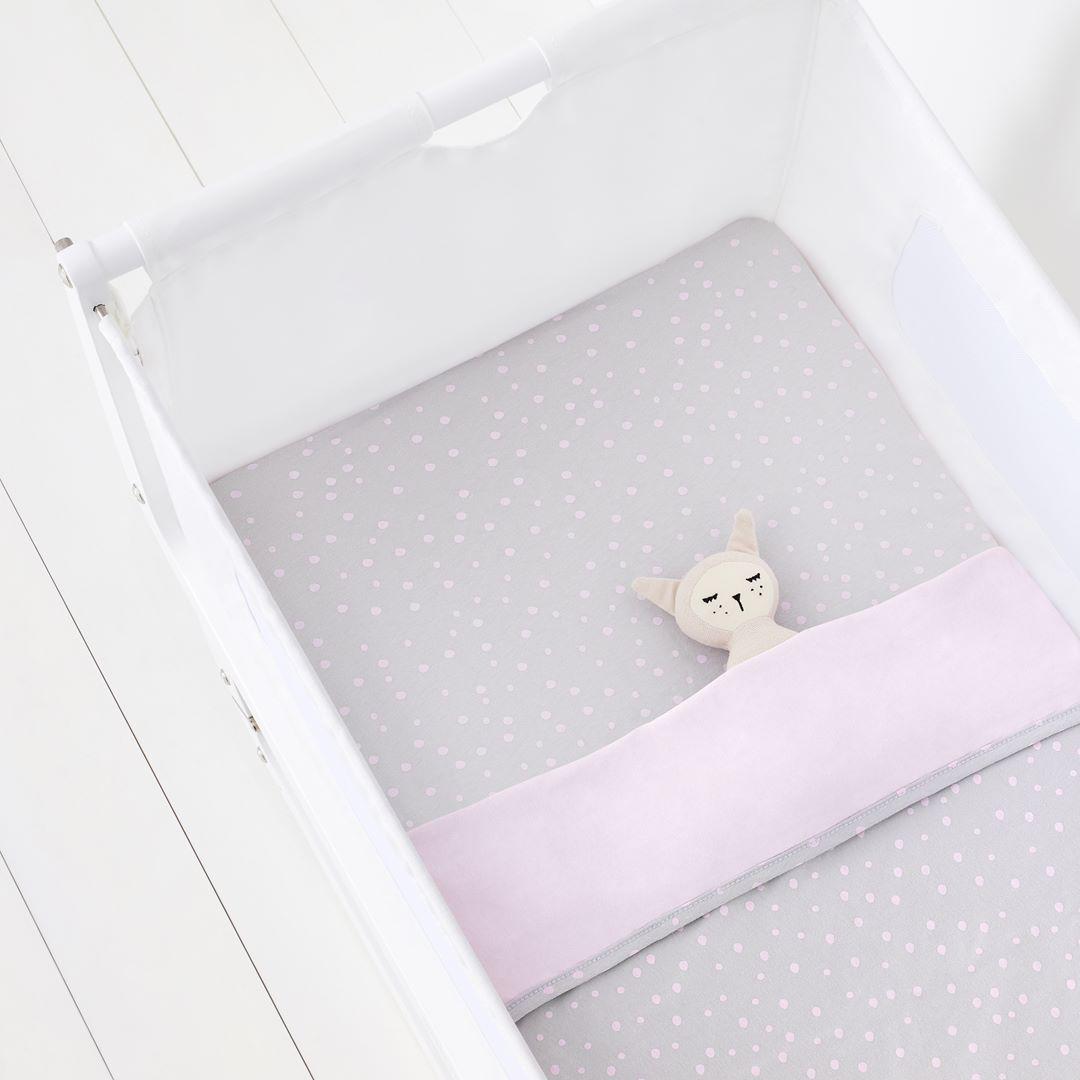 Snuz Crib Fitted Sheets - Rose Spots - 2 Pack-Sheets- | Natural Baby Shower