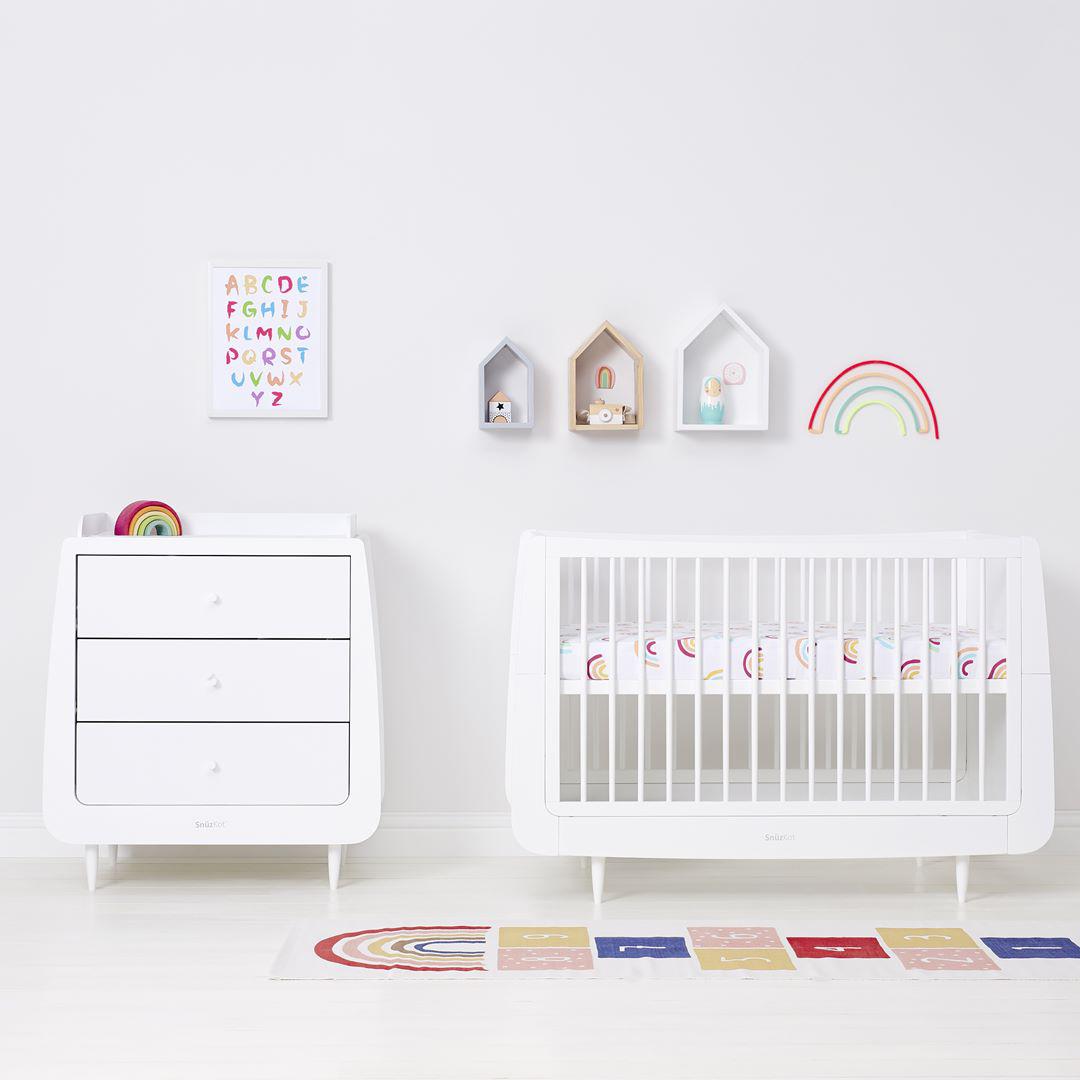 Rainbow Cot Bed Sheets 2pack Rainbow Cot Sheets Natural Baby Shower