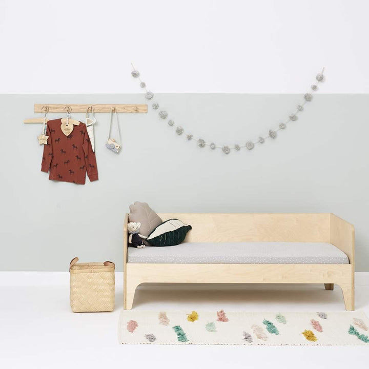 The Little Green Sheep Organic Cot & Cot Bed Fitted Sheet - Dove Rice-Sheets- | Natural Baby Shower