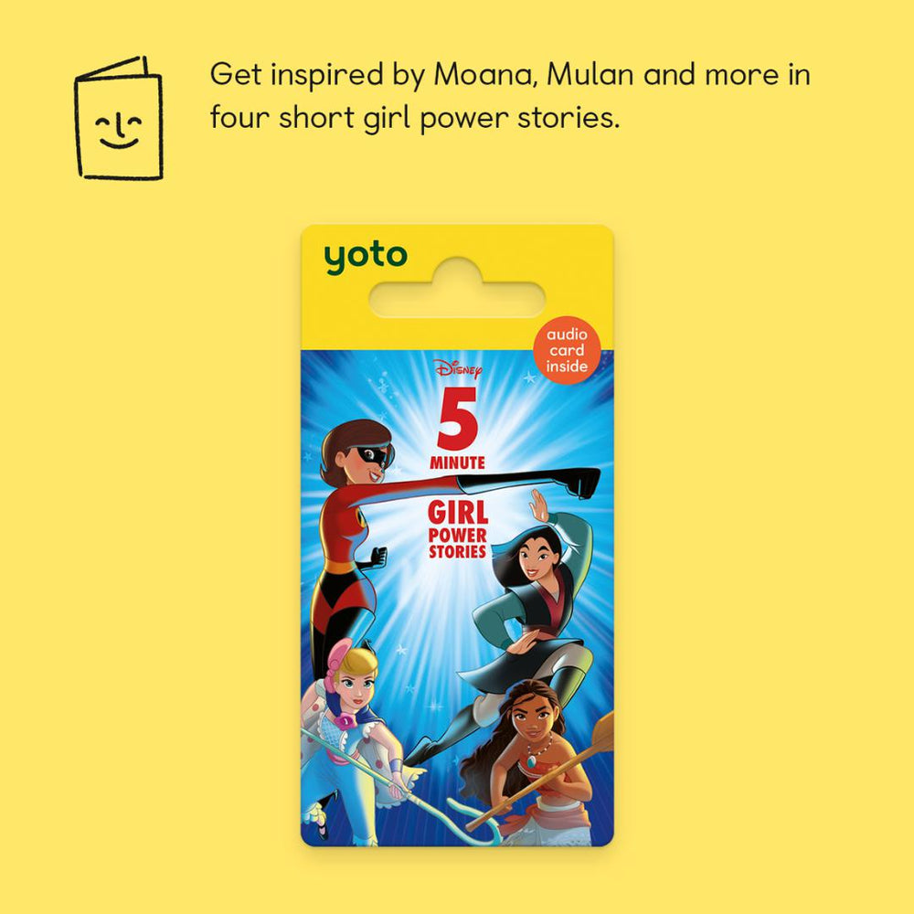 Yoto Card - 5 Minute Stories: Girl Power-Audio Player Cards + Characters- | Natural Baby Shower