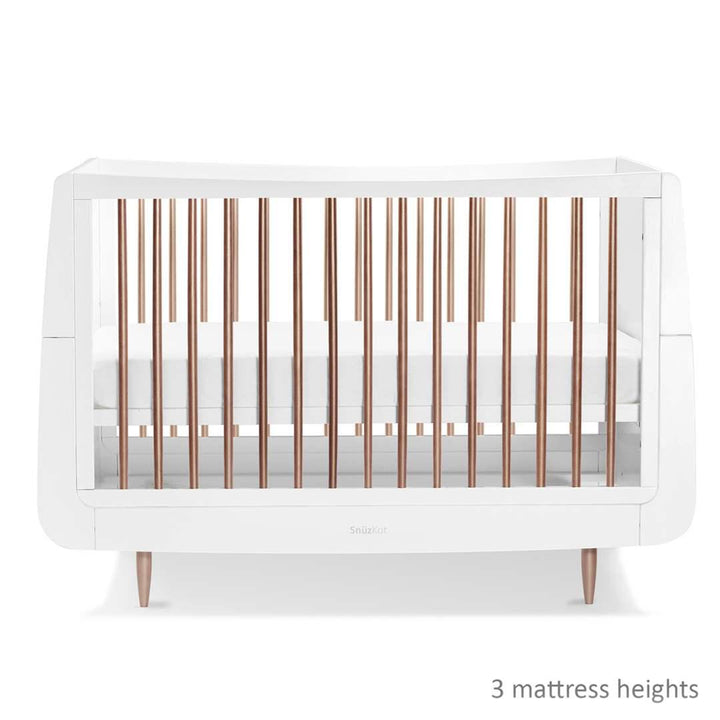 SnuzKot Skandi Cot Bed - Metallic - Rose Gold-Cot Beds- | Natural Baby Shower