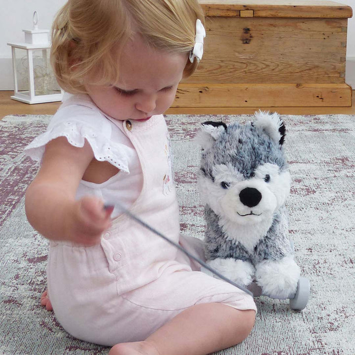 Little Bird Told Me - Pull-Along Dog - Mishka (6m+)-Pull-Alongs- | Natural Baby Shower