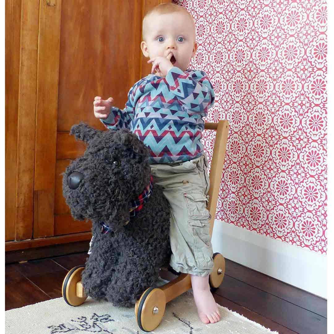 Little Bird Told Me - Push-Along Dog - Scottie (12m+)-Push-Alongs- | Natural Baby Shower