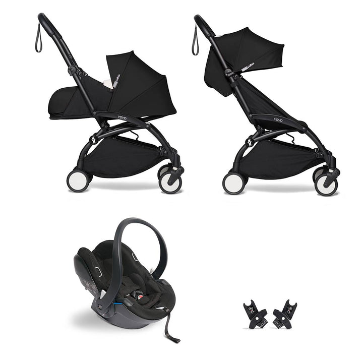 BABYZEN YOYO2 Travel System - Black-Travel Systems-Black-Black | Natural Baby Shower