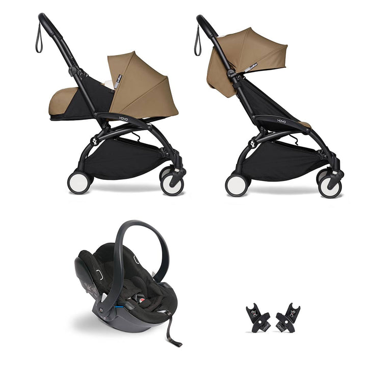 BABYZEN YOYO2 Travel System - Toffee-Travel Systems-Toffee-Black | Natural Baby Shower