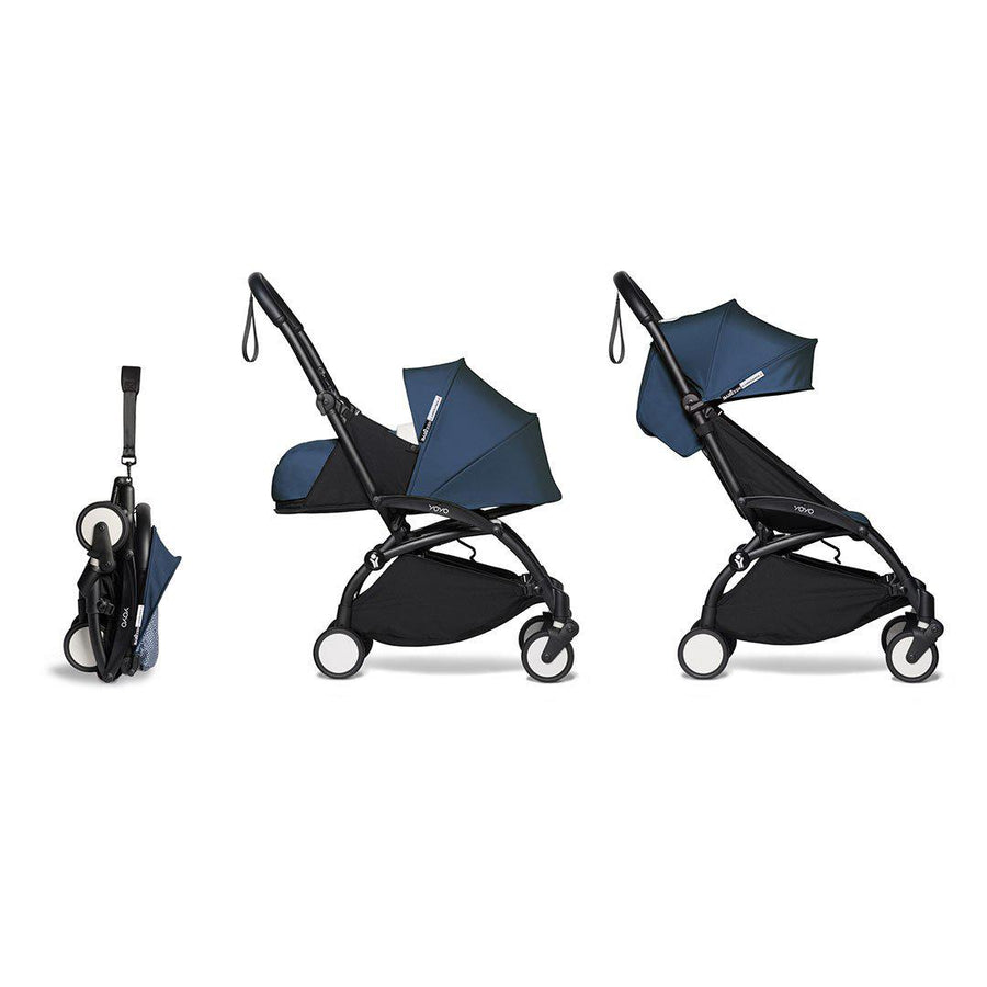 BABYZEN YOYO2 Complete + Newborn Pack - Air France Blue-Stroller Bundles-Air France Blue-Black | Natural Baby Shower