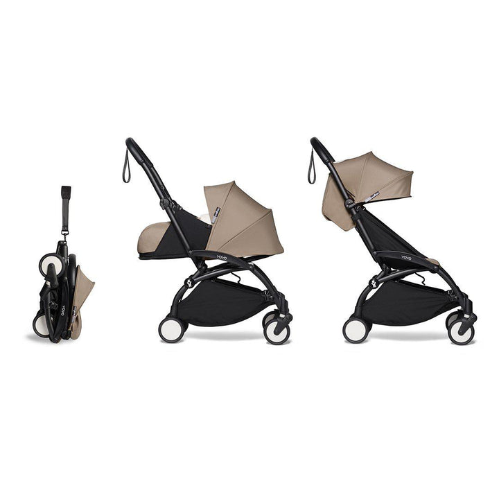 BABYZEN YOYO2 Complete + Newborn Pack - Taupe-Stroller Bundles-Taupe-Black | Natural Baby Shower