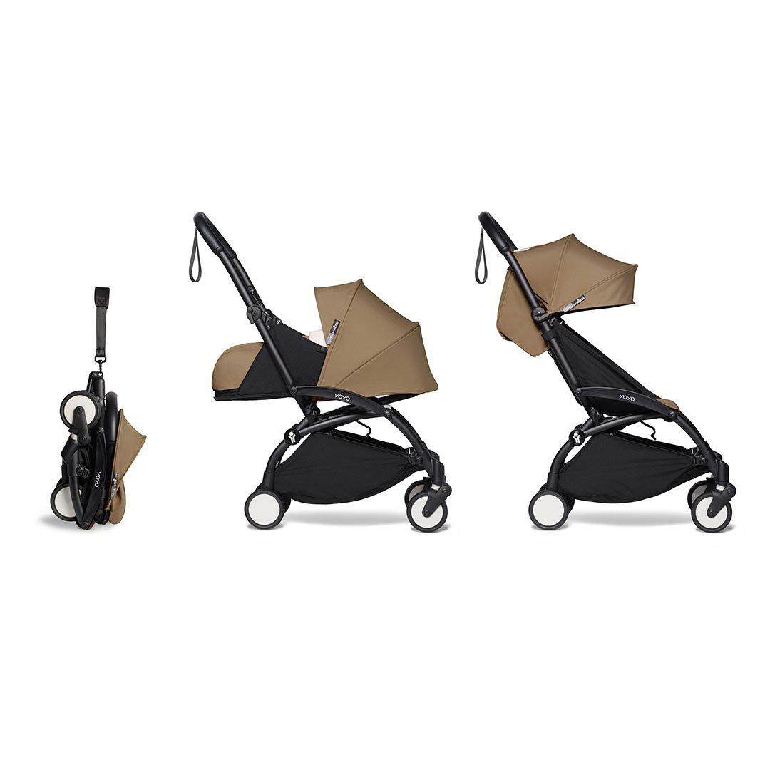 BABYZEN YOYO2 Complete + Newborn Pack - Toffee-Stroller Bundles-Toffee-Black | Natural Baby Shower