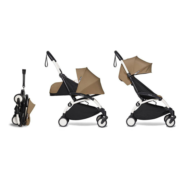 BABYZEN YOYO2 Complete + Newborn Pack - Toffee-Stroller Bundles-Toffee-White | Natural Baby Shower