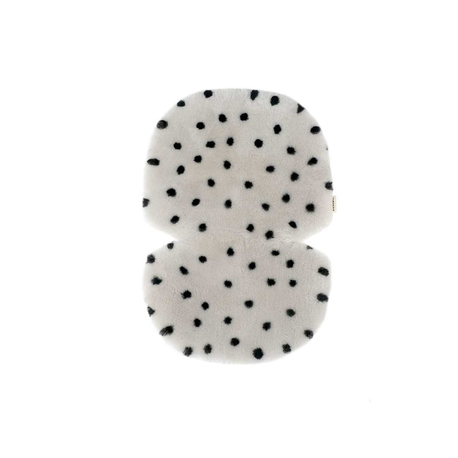 BINIBAMBA Merino Sheepskin Snuggler - Dalmatian Dove-Seat Liners- | Natural Baby Shower