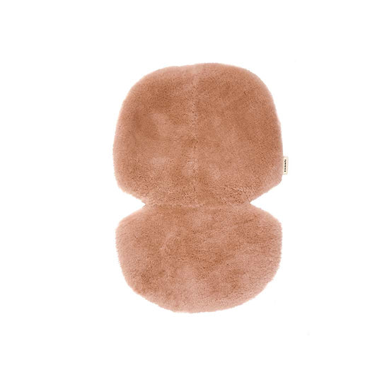 BINIBAMBA Merino Sheepskin Snuggler - Rose-Seat Liners- | Natural Baby Shower