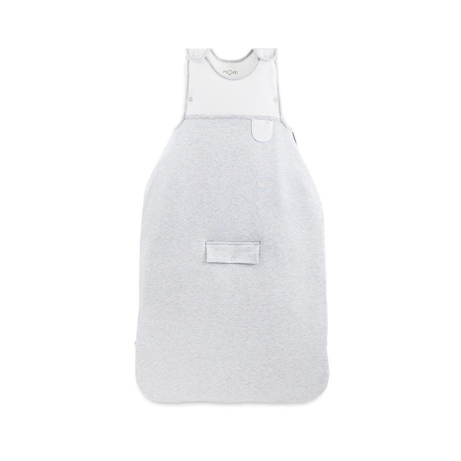 MORI Clever Sleeping Bag - Grey - TOG 2.5-Sleeping Bags-0-24m-Grey | Natural Baby Shower