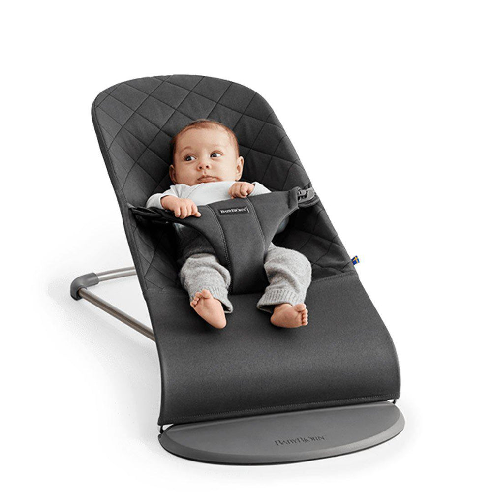BabyBjorn Bouncer Bliss - Cotton - Anthracite-Baby Bouncers- | Natural Baby Shower