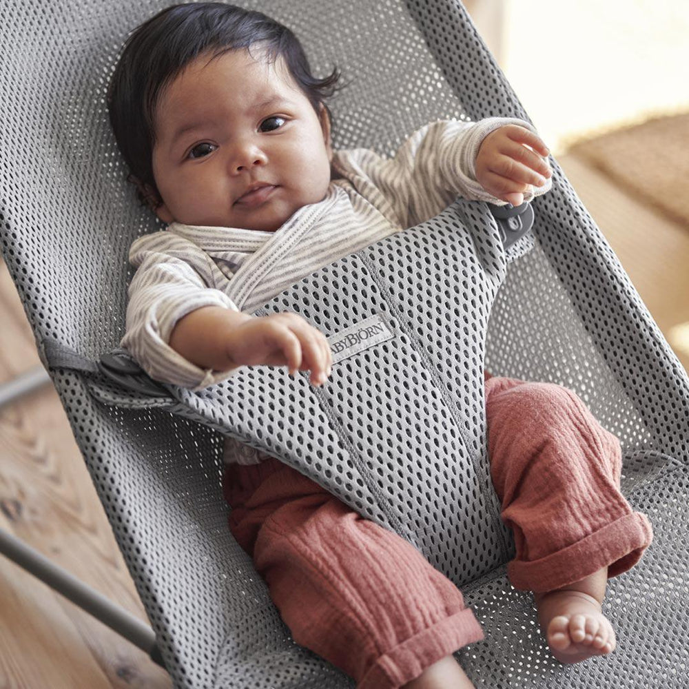 BabyBjorn Bouncer Bliss - Mesh - Grey-Baby Bouncers- | Natural Baby Shower